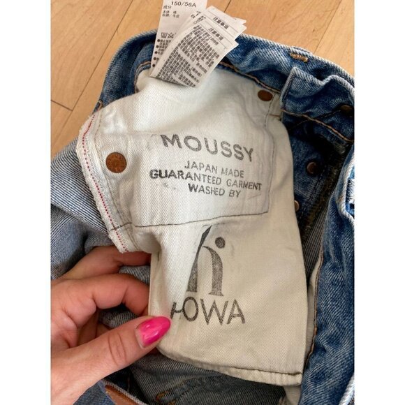 Moussy "Raleigh" distress BNWOT jeans sz 24 womens NEW designer tappered ankle - Picture 8 of 11